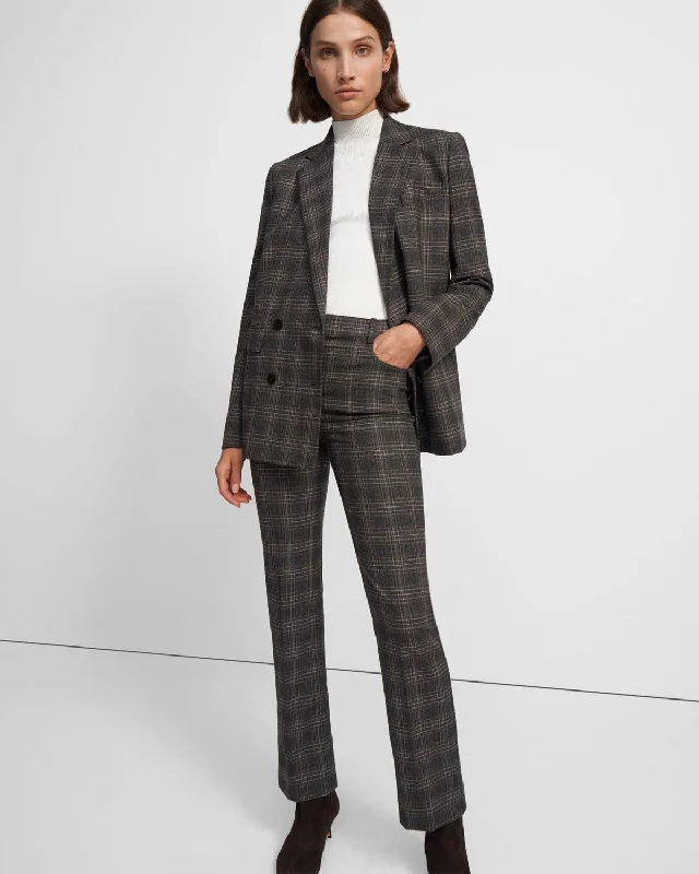 Plaid Wool Piazza Jacket - Multi