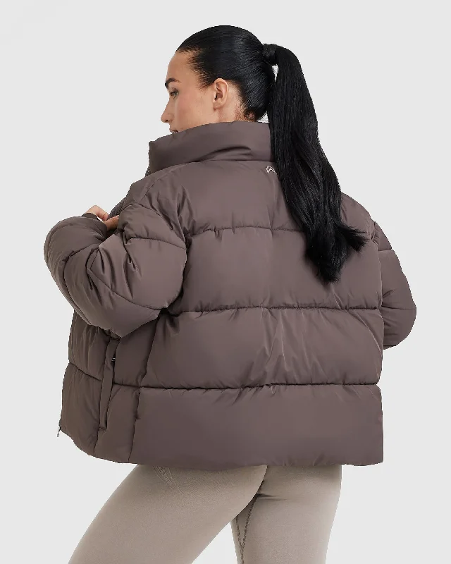 Puffer Jacket | Deep Mauve