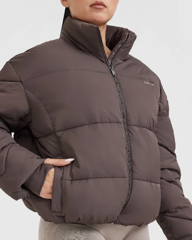 Puffer Jacket | Deep Mauve