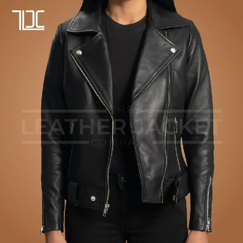 Sleek Rebel Rider Biker Jacket Womens