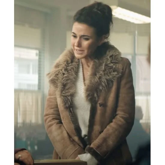 Emmanuelle Chriqui Superman and Lois Suede Coat