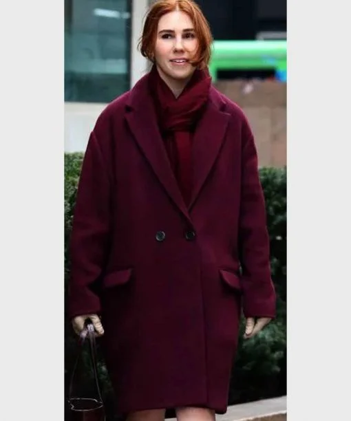 The Flight Attendant Annie Maroon Coat