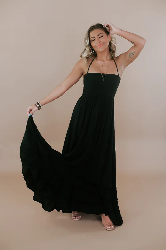 Be Obsessed Maxi Dress, Black