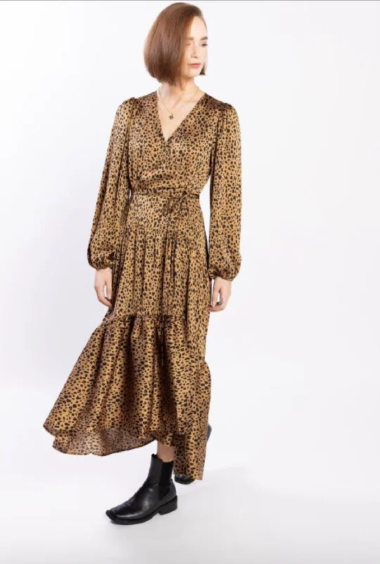 Drama The Label Macey Dress - Cheetah Print