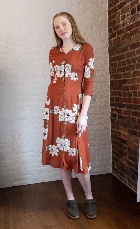 Fiona Dress in Sienna Magnolia