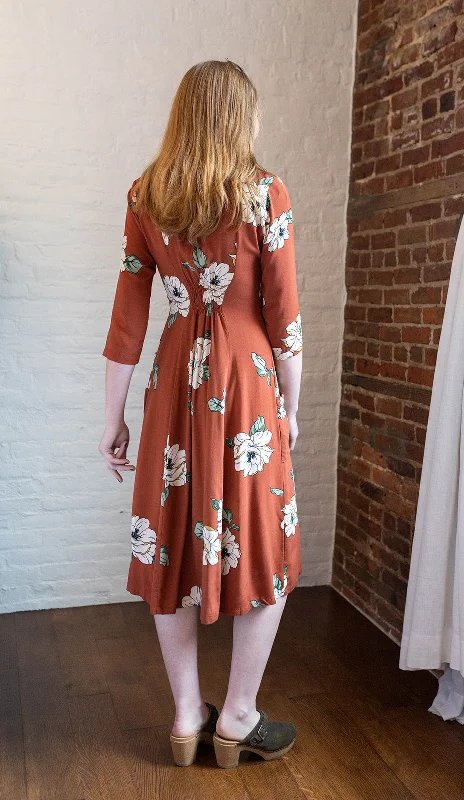 Fiona Dress in Sienna Magnolia