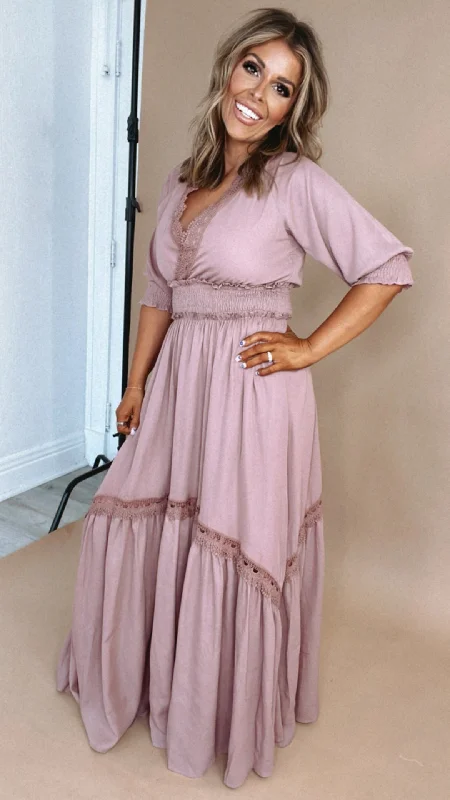 ECB Exclusive: Most Admired Maxi Dress , Blush