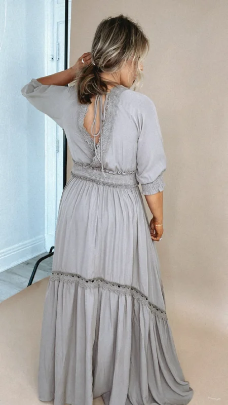 ECB Exclusive: Most Admired Maxi Dress , Taupe