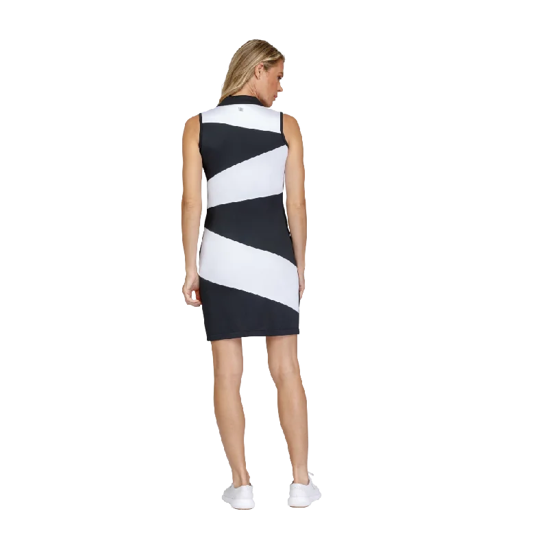 New Tail Sinclair Sleeveless Black & White Dress