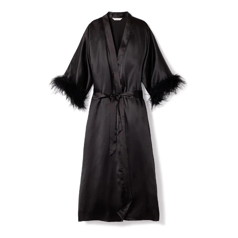 Silk/Feather Robe