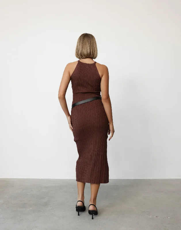 Vivian Maxi Dress (Cocoa)