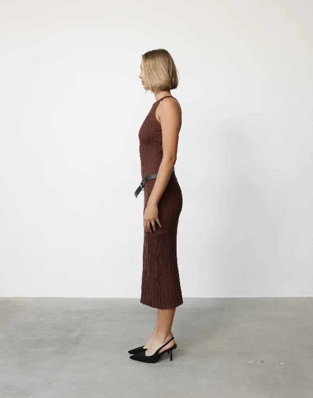 Vivian Maxi Dress (Cocoa)