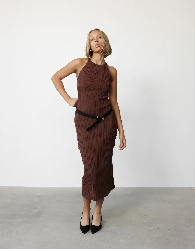 Vivian Maxi Dress (Cocoa)