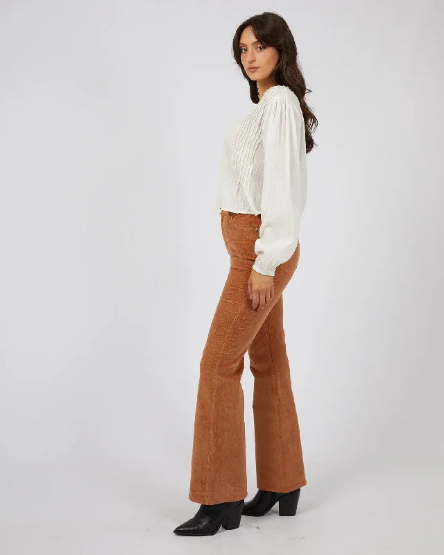 All About Eve Huntley Cord Flare Pant - Tan