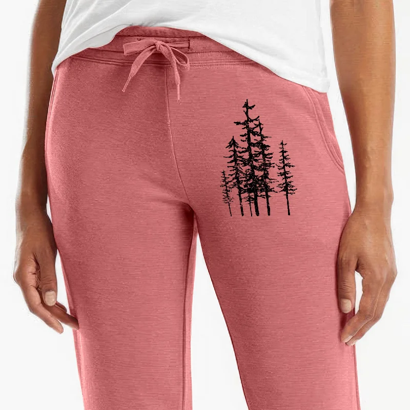 Evergreen Trees - Women's Cali Wave Jogger Sweatpants