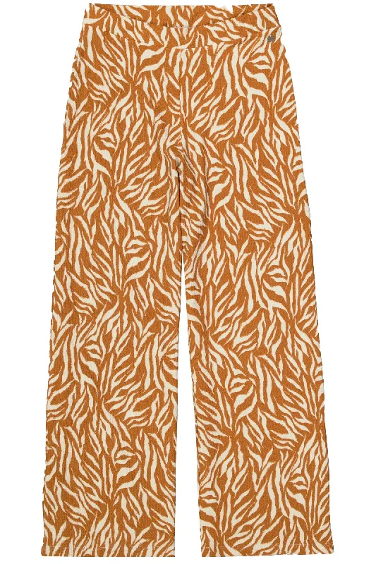 Garcia Wide Leg Pants - Roasted Pecan Print