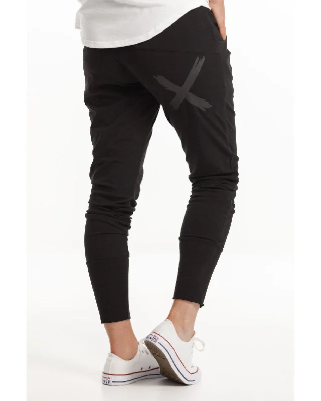 Home Lee Apartment Pants - Black with Matte Black X