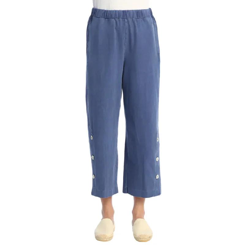 Jess & Jane wk13-CBLT Cobalt Blue Crop Pants with Pockets  Cotton Span Jersey Women's Pant