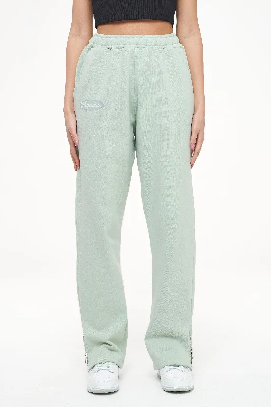 Olvera Straight Sweat Pants Vintage Washed Milky Green