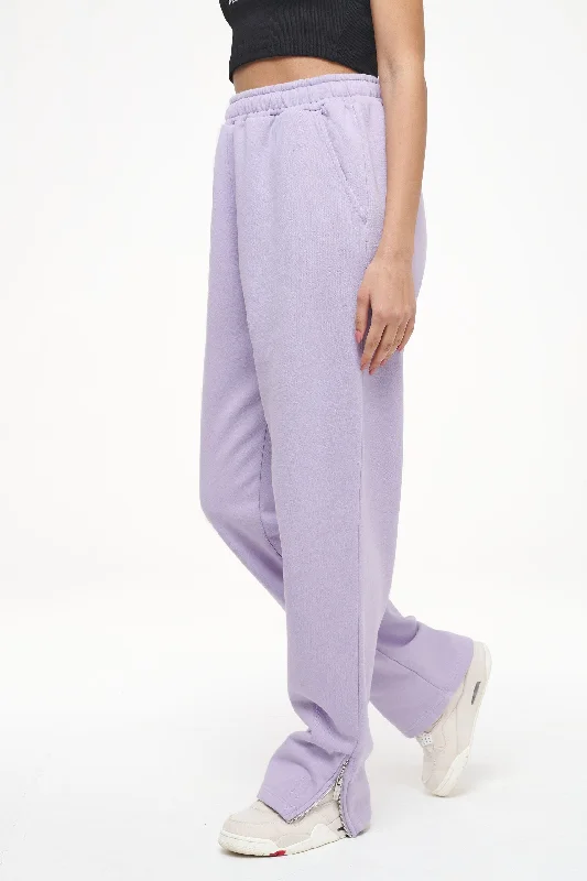 Olvera Straight Sweat Pants Vintage Washed Purple Paste