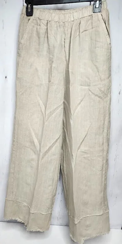 Pants Fringed Wide Leg 2 Pocket Tidal/Beige Women's Lp177