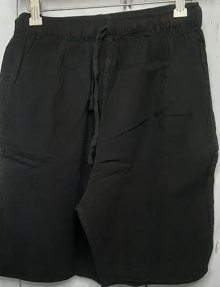 Short Pants Drawstring Black Women's L0008