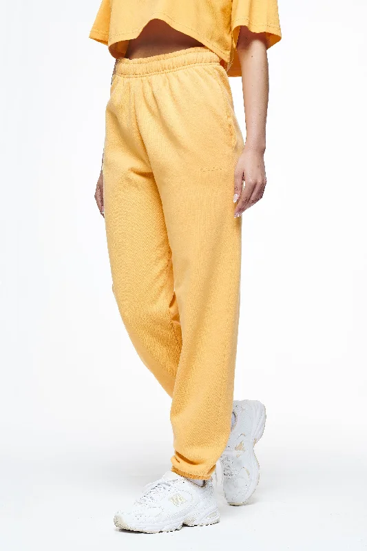 Villa High Waisted Sweat Pants Vintage Washed Golden Sun Gum