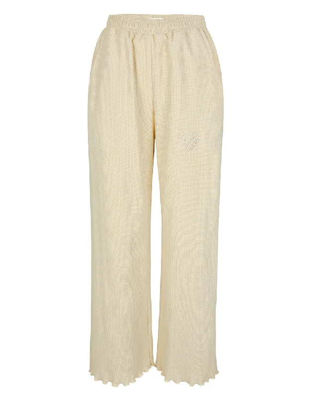 Waffle Logo Lounge Pants - Sand