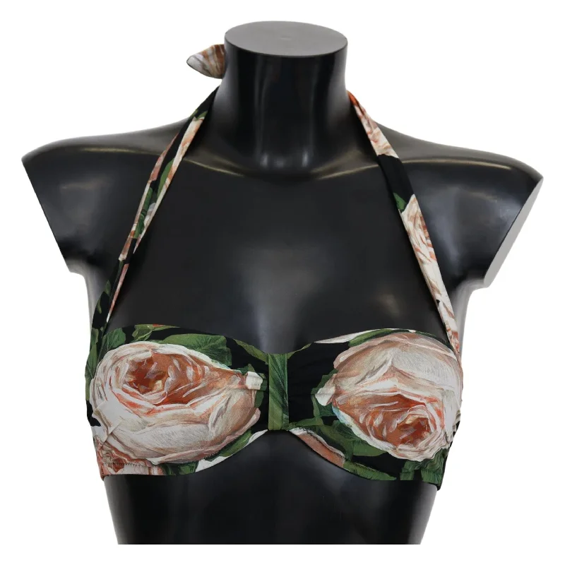 Dolce & Gabbana Floral Elegance Elastic Bikini Top