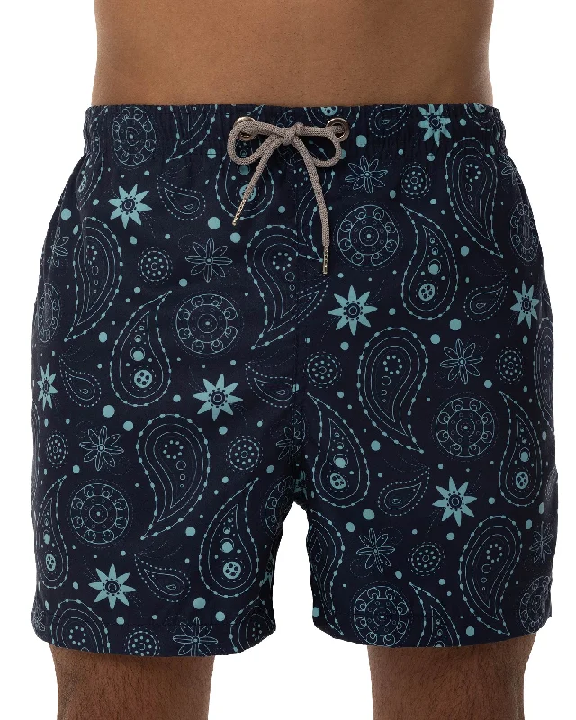 Midnight Paisley Swimwear - FIN Clothing