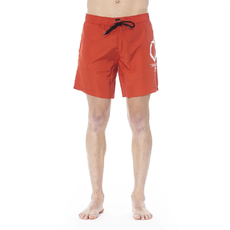 Red Polyester Swimwear