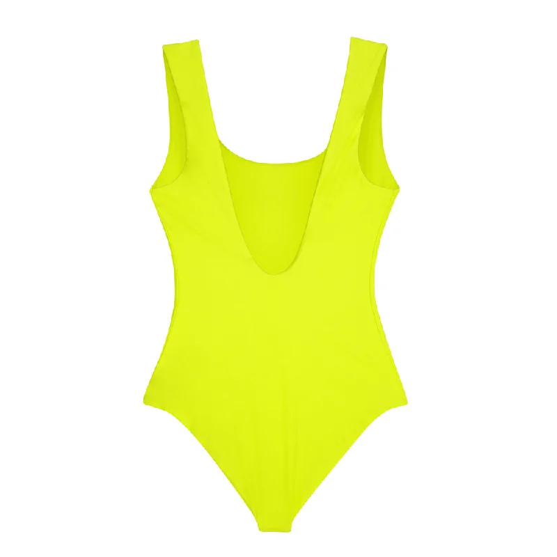 STÜSSY STOCK ONE PC SWIM SUIT // YELLOW