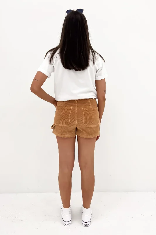 Toby Cord Short Tan