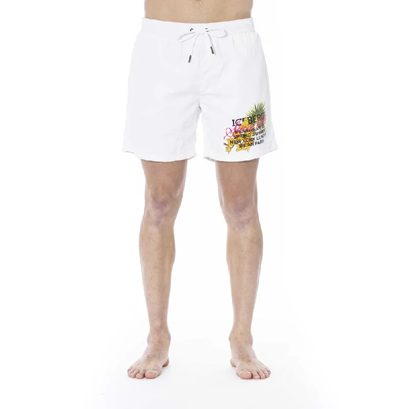 White Polyester Swimwear