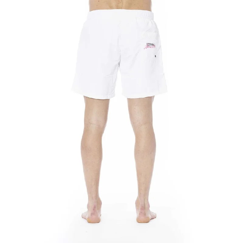 White Polyester Swimwear