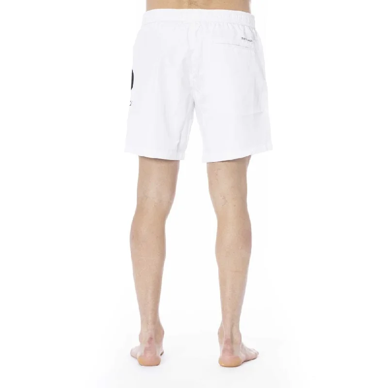 White Polyester Swimwear