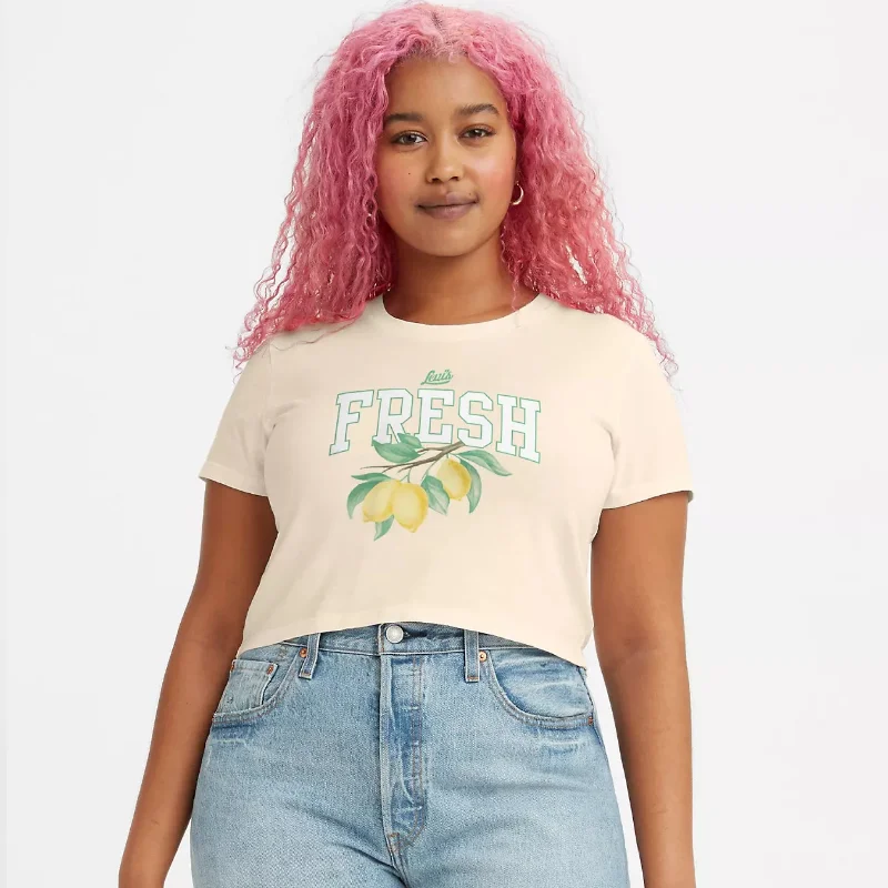 Cropped Jordie Tee (Lemon)