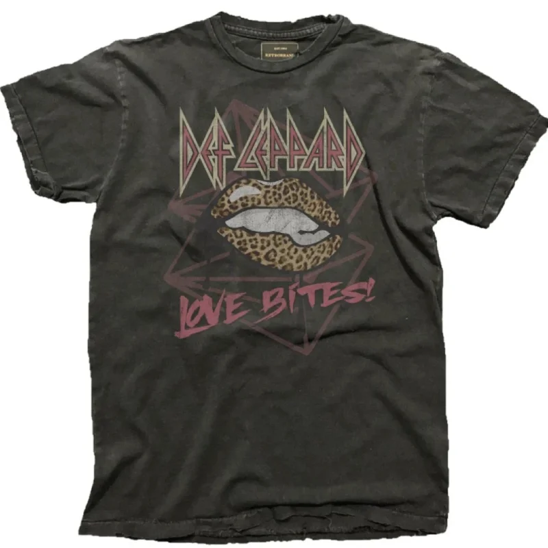 Def Leppard ""Love Bites"" Tee (Vintage Black)