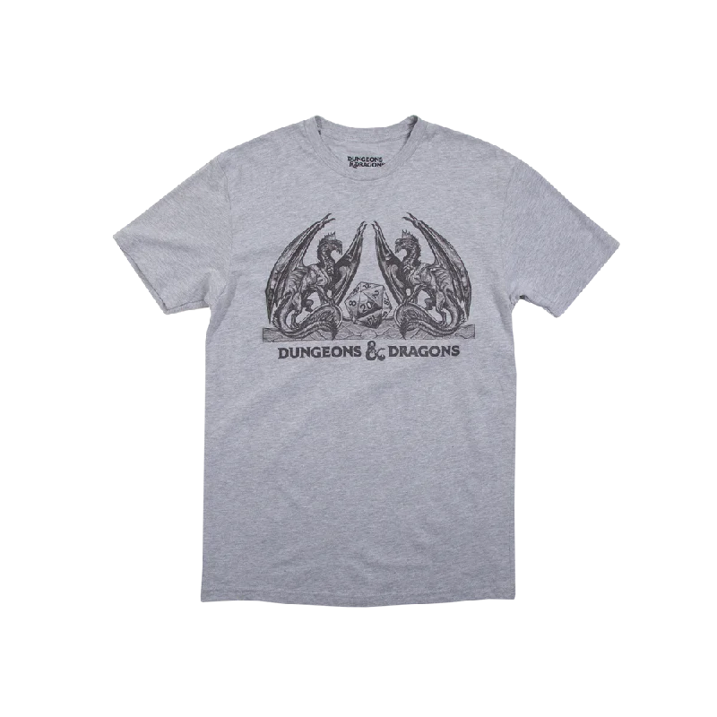 D&D Dragons Heather Grey Tee