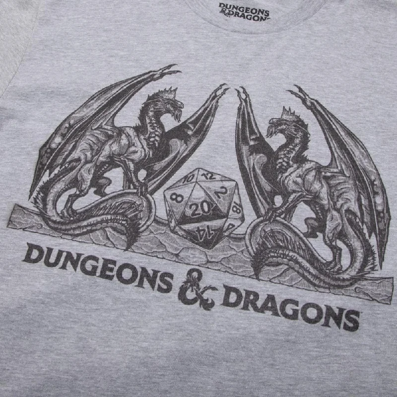 D&D Dragons Heather Grey Tee