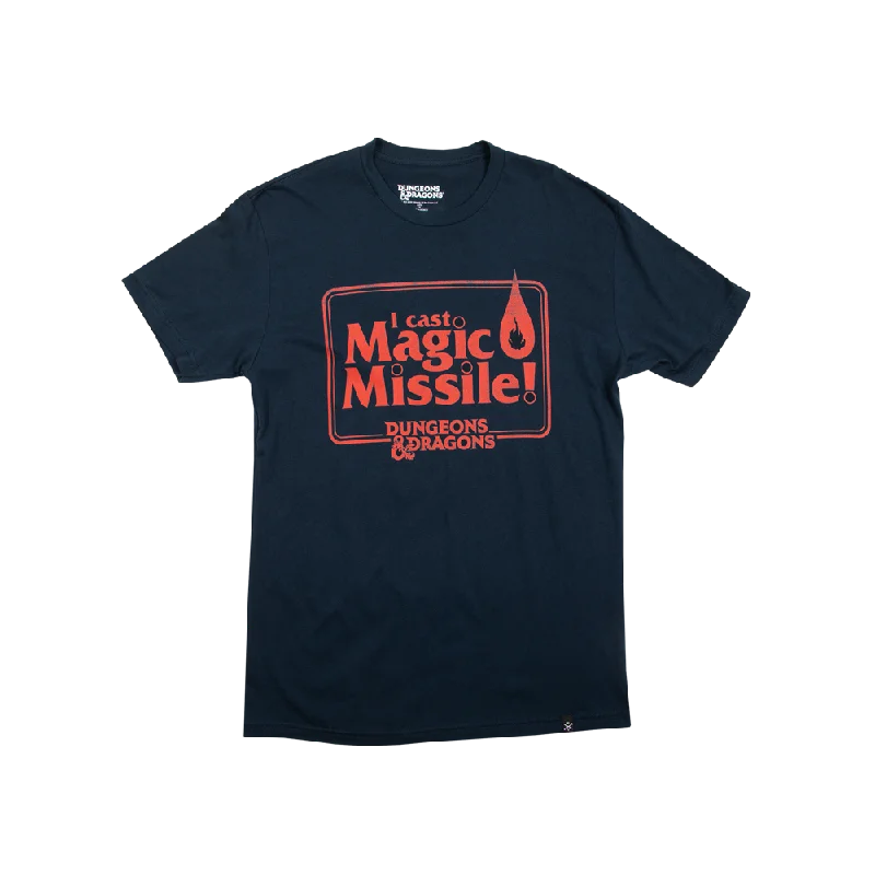 D&D Magic Missile Navy Tee