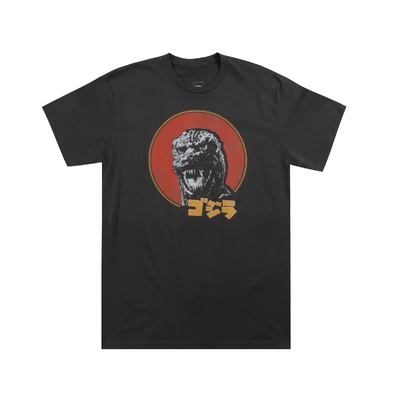 Godzilla Retro Close Up Charcoal Tee