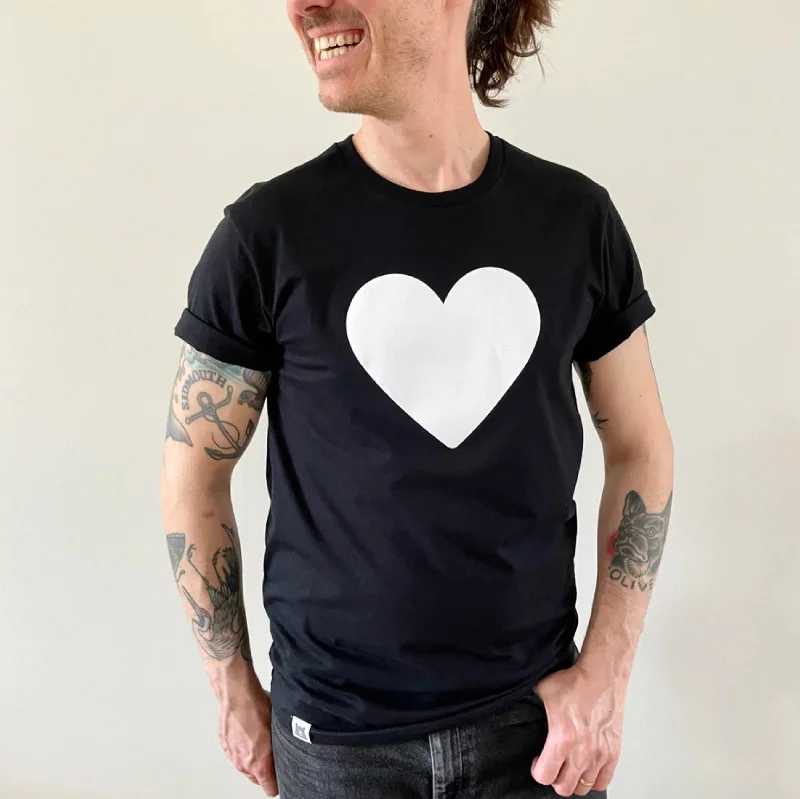 Heart Tee (Black + White)