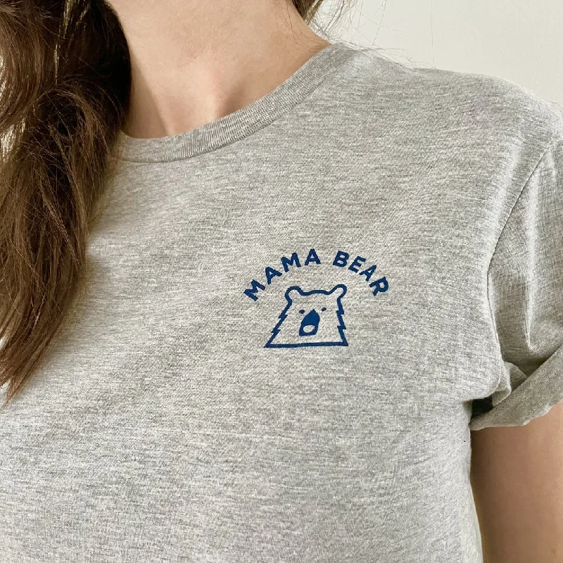 Mama Bear Tee (Heather Grey + Navy)