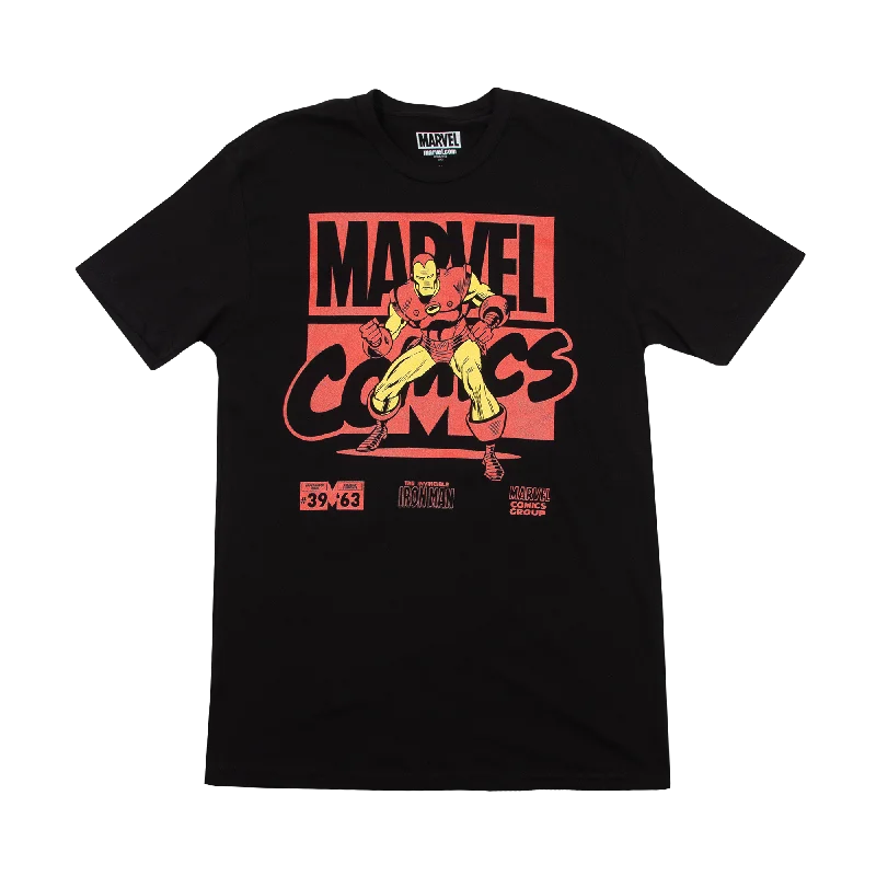 Marvel Comics Iron Man Black Tee