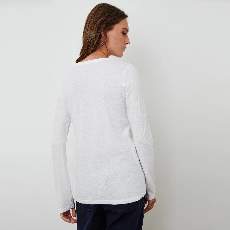 Lizzie Original Long Sleeve Top (White)