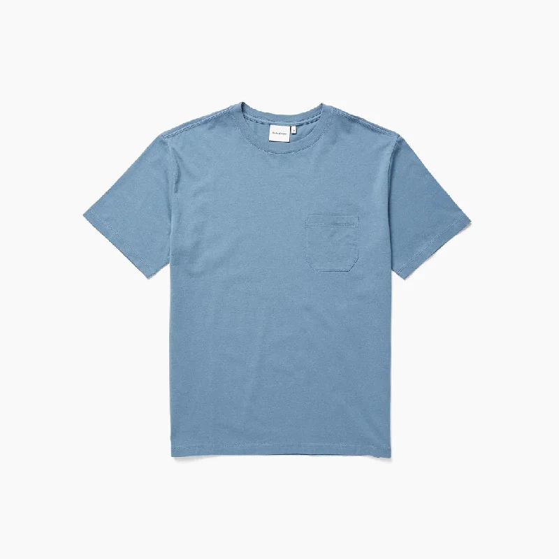 Pima Pocket Tee (Blue Mirage)