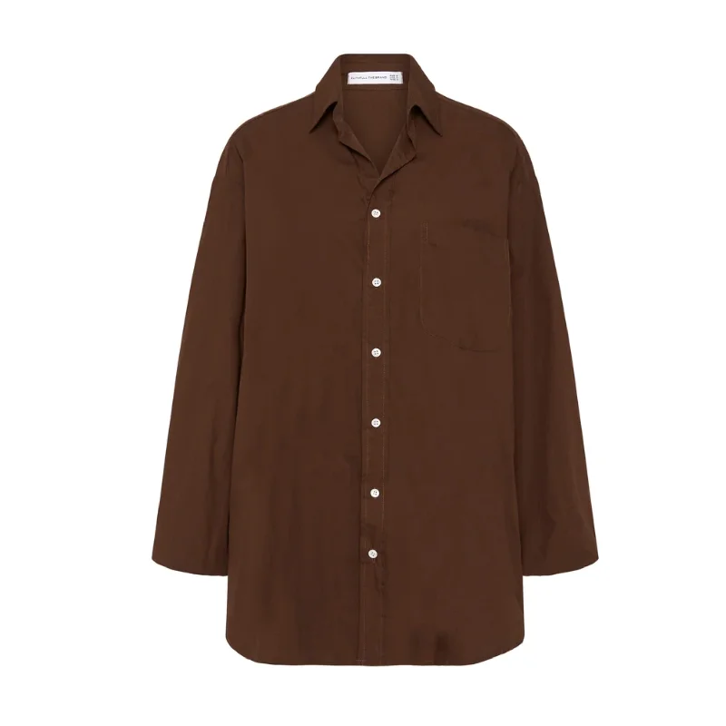 Pontia Shirt (Plain Dark Chocolate)