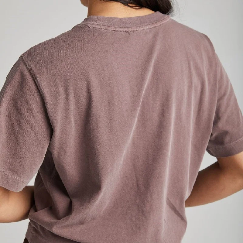 Relaxed Crop Tee (Plum Smoke)