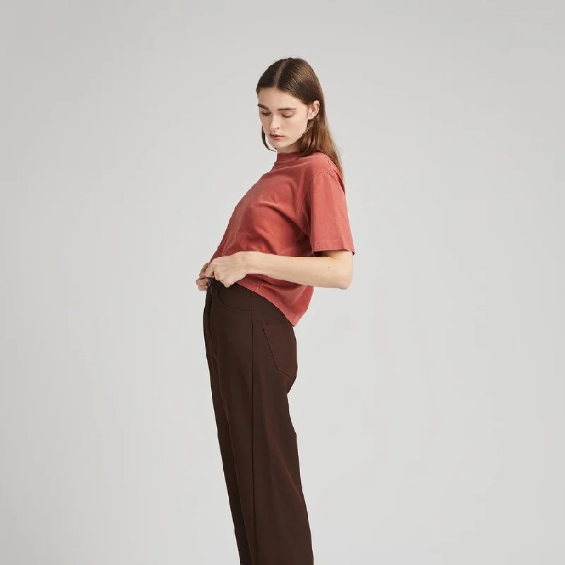 Relaxed Crop Tee (Red Ochre)